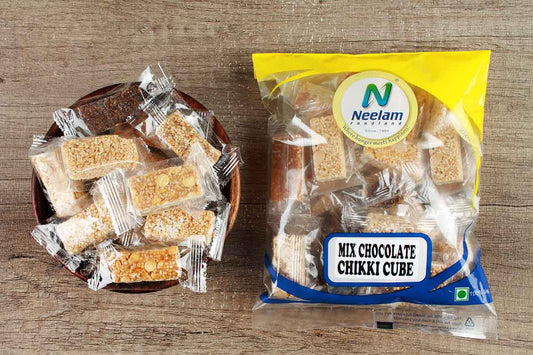 Mix Chocolate Chikki Cube 200 Gm