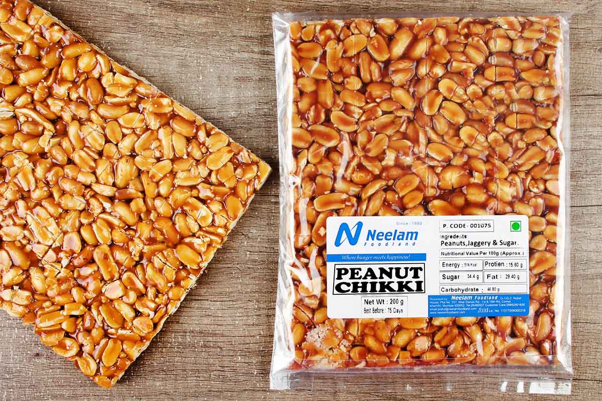 Peanut Chikki Square 200 Gm