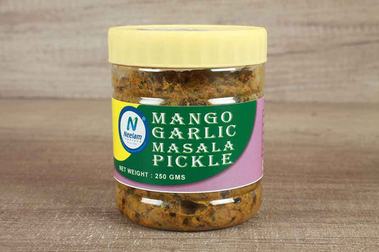 Oil Free Mango Garlic Masala Pickle 250 Gm