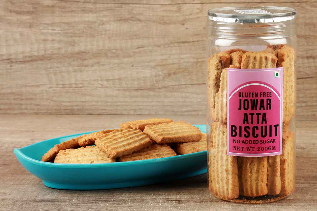 Jowar Atta Biscuit Sugar Free 200 Gm