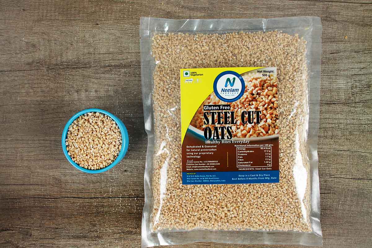 Neelam Steel Cut Oats Pouch 500 Gm