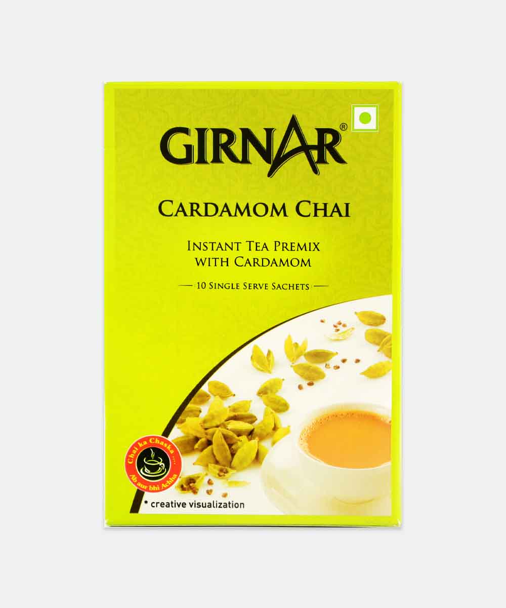 Girnar Cardamom Instant Premix Chai 140 Gm 10 Sachets