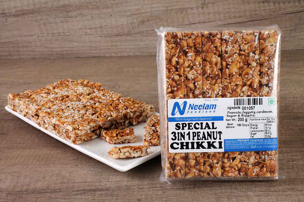3 In 1 Peanut Chikki Bar 200 Gm