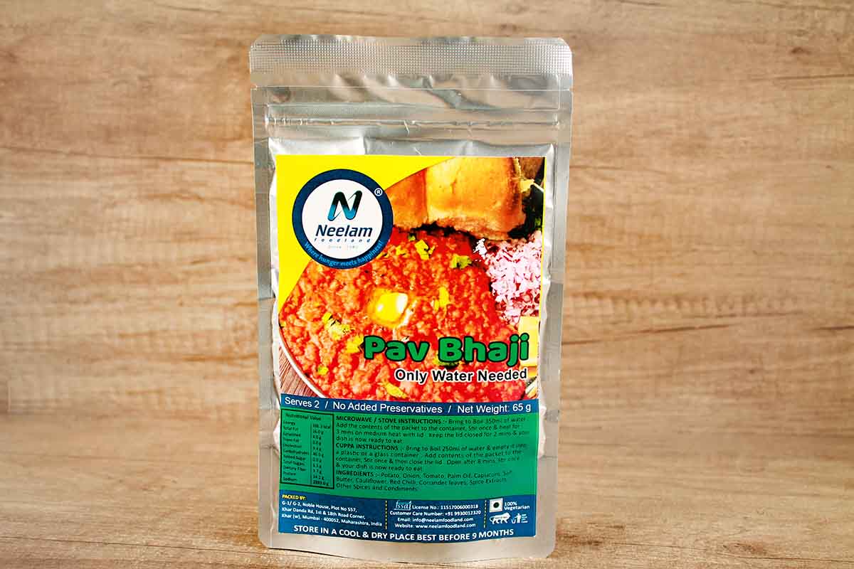 Neelam Freeze Dried Pav Bhaji 75 Gm