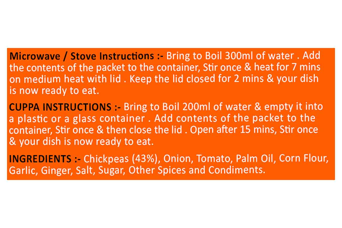 Neelam Freeze Dried Amritsari Chole 70 Gm