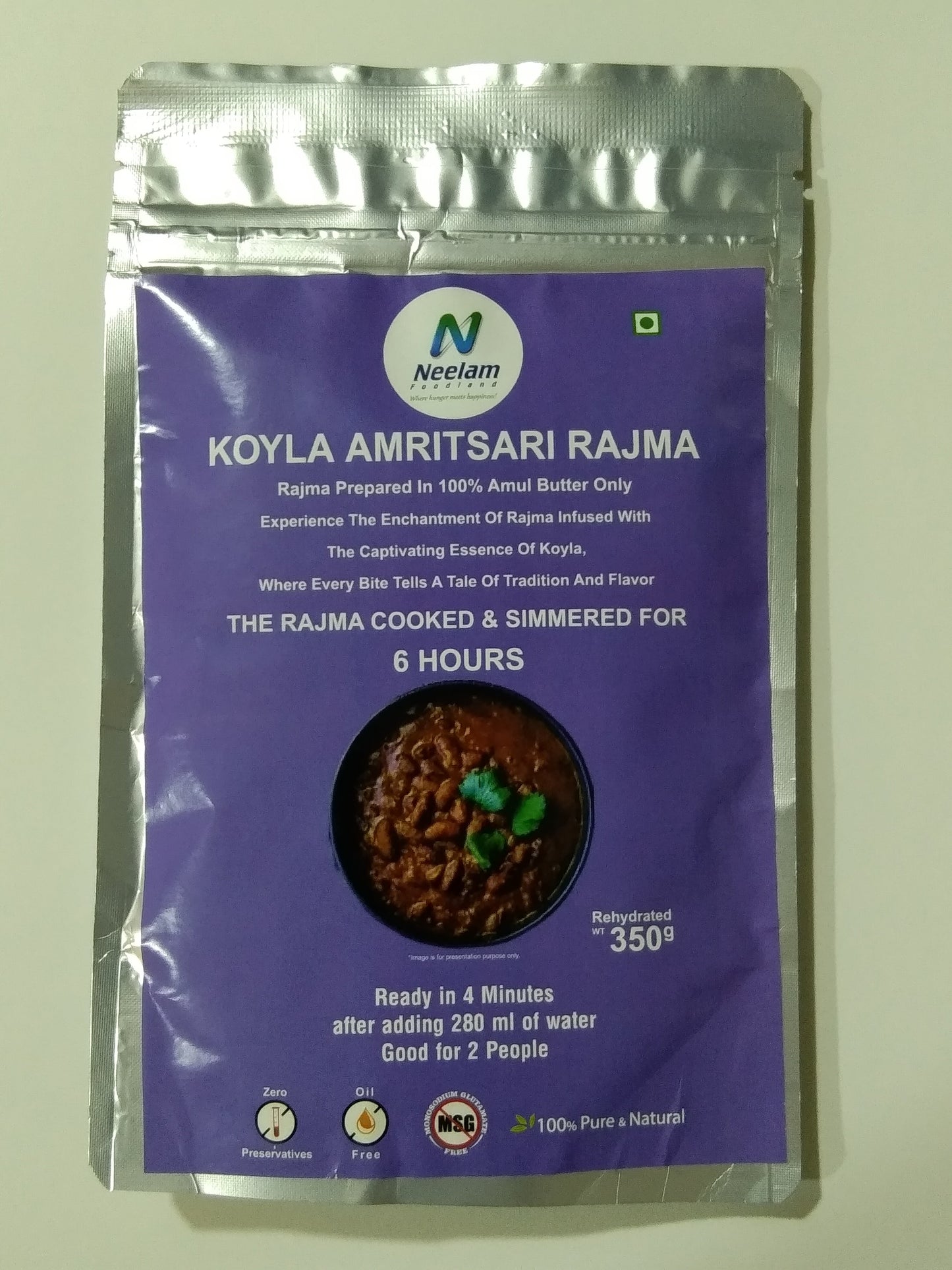 Neelam Dehydrated Koyla Amritsari Rajma 70 Gm