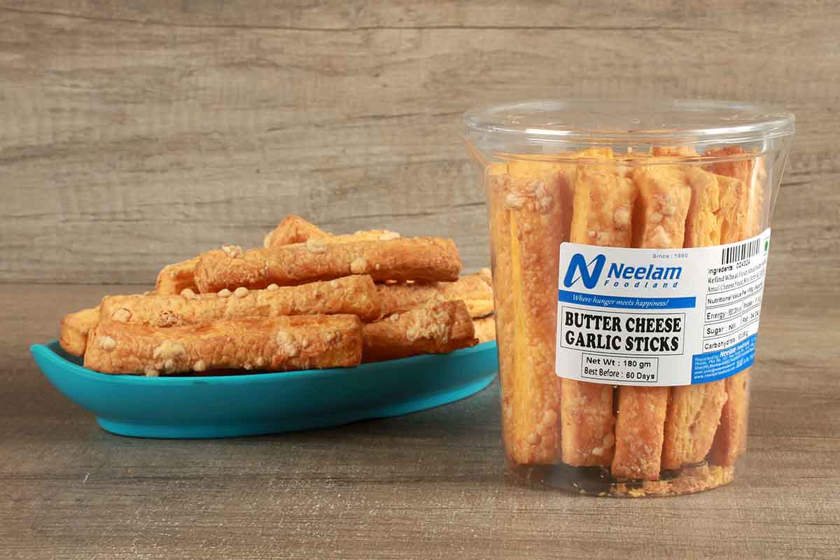 Garlic Butter Cheese Khari Stick 180 Gm