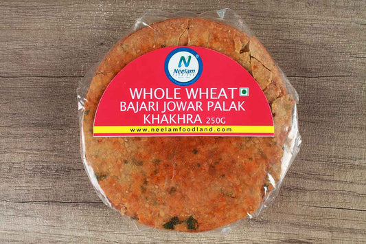 Whole Wheat Bajra Jowar Palak Khakhra 250 Gm