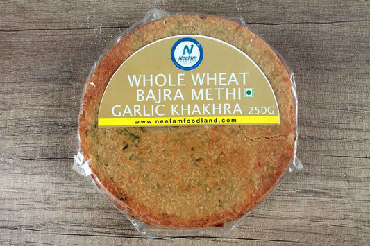 Whole Wheat Bajra Methi Garlic Khakhra 250 Gm