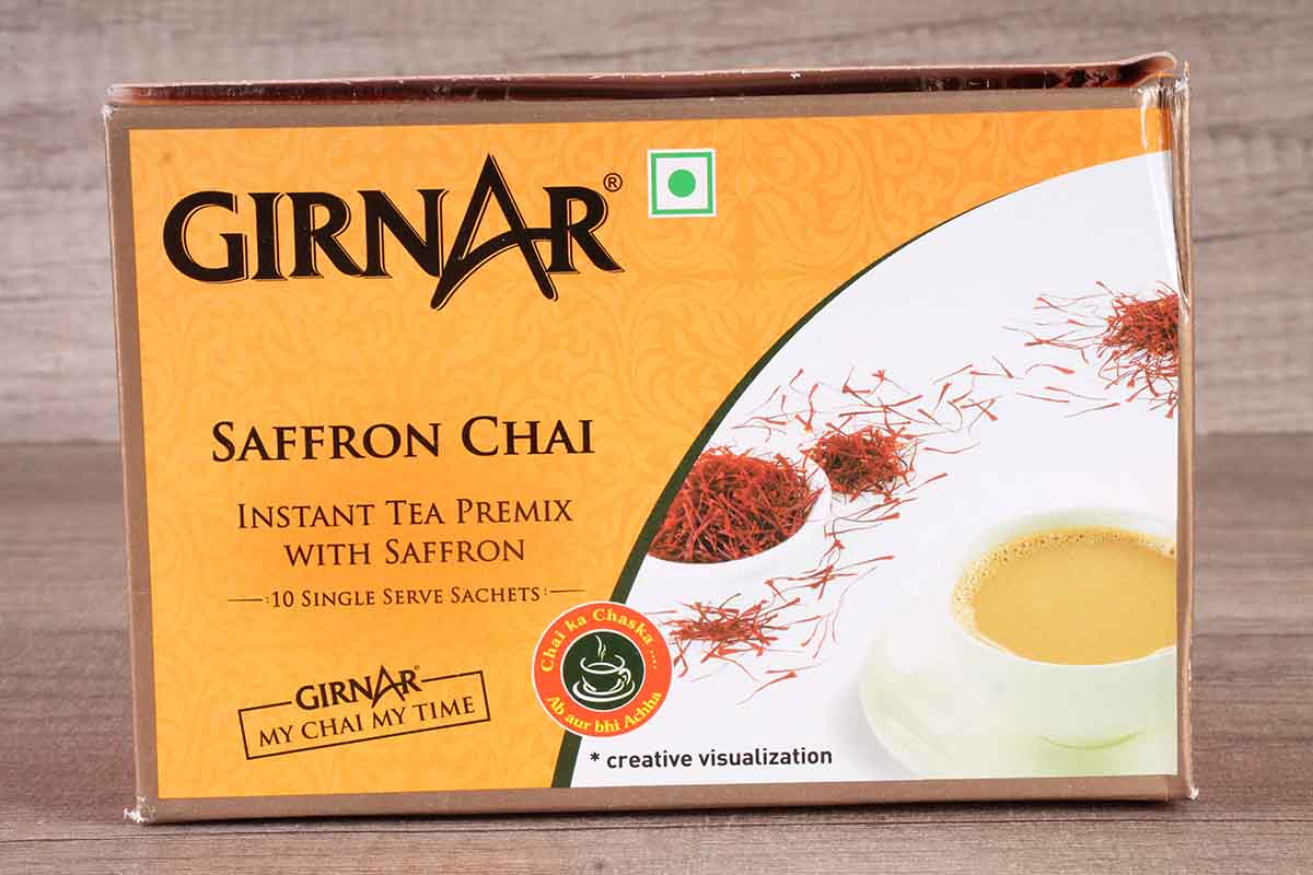Girnar Premix Saffron Chai 140 Gm 10 Sachets