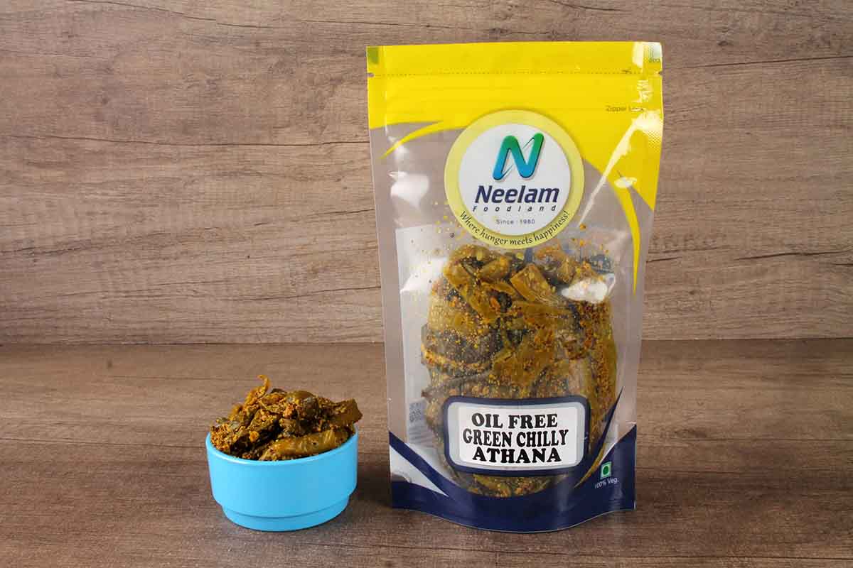 Oil Free Green Chilly Athana 200 Gm