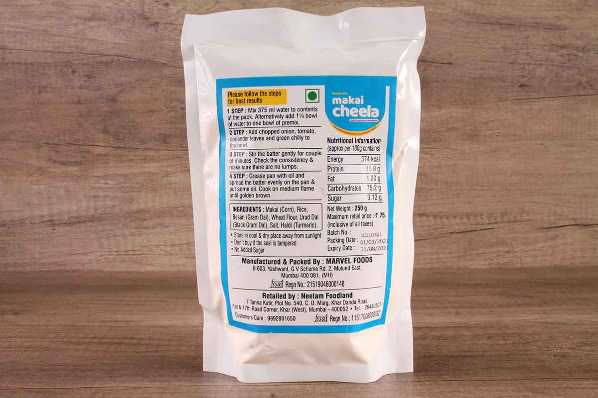 Neelam Instant Makai Cheela 250 Gm