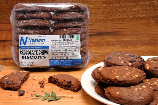 Chocolate Chips Biscuits 250 Gm