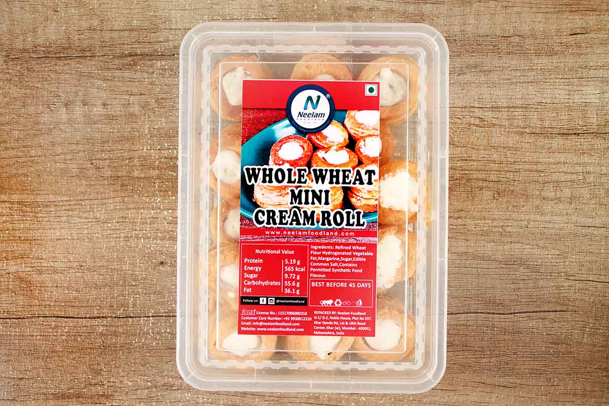 Whole Wheat Mini Cream Roll 180 Gm