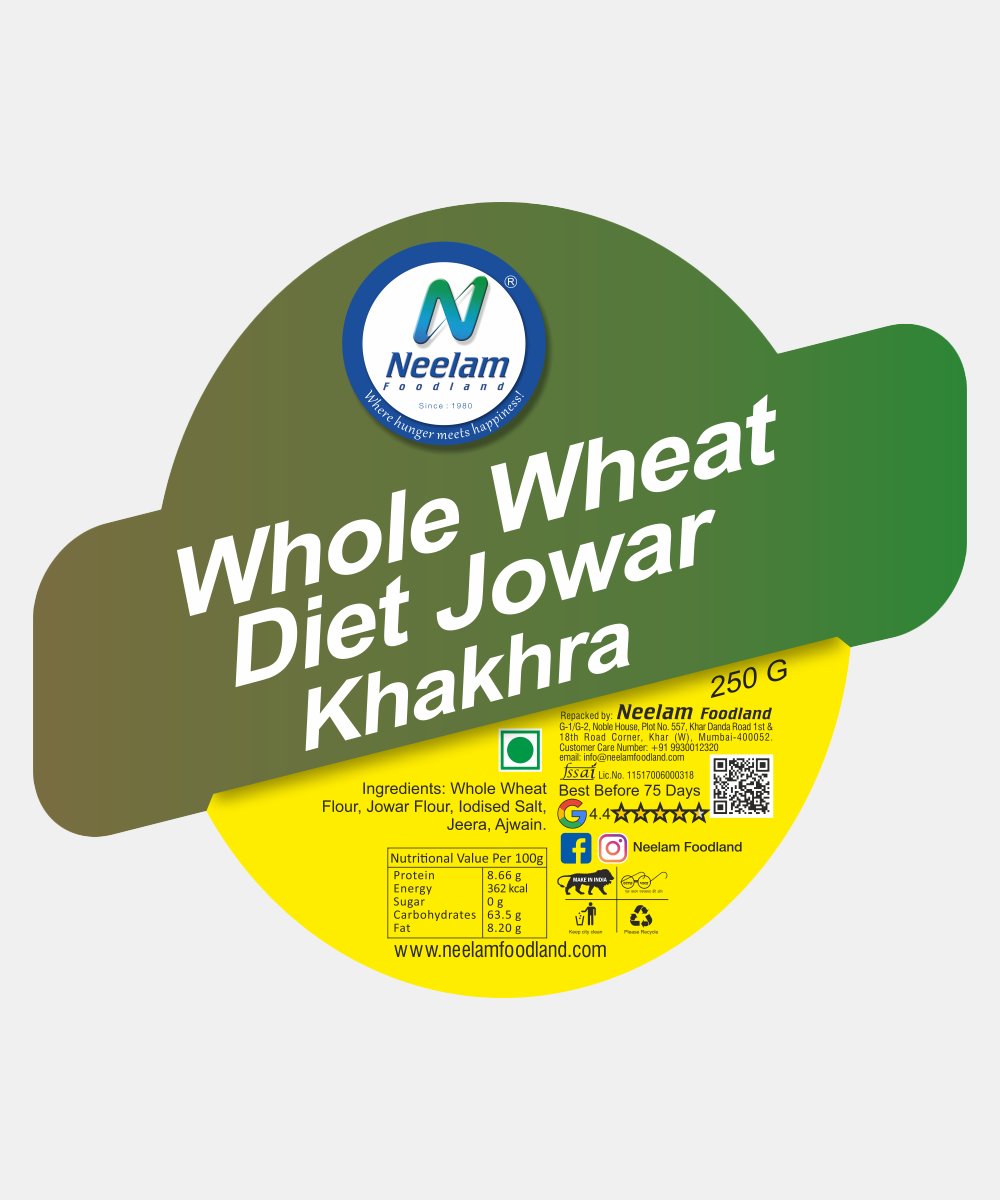 Whole Wheat Diet Jowar Khakhra 250 Gm