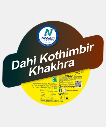 Dahi Kothimbir Khakhra 250 Gm
