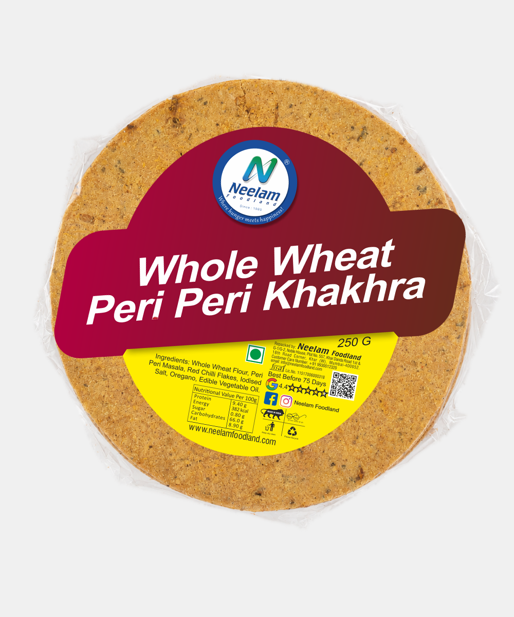 Whole Wheat Peri Peri Khakhra 250 Gm