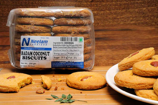 Badam Coconut Biscuits 250 Gm