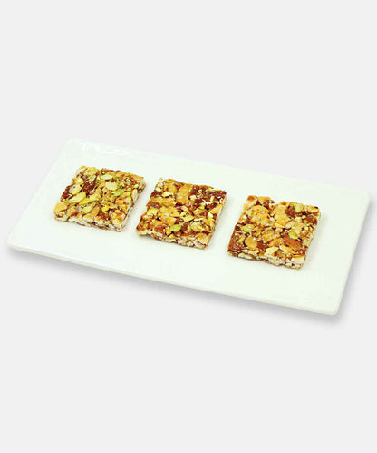Stevia Kaju Badam Pista Chikki Sweets 250 Gm