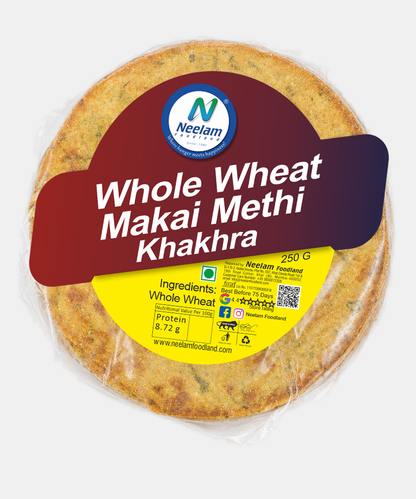 Whole Wheat Makai Methi Khakhra 250 Gm