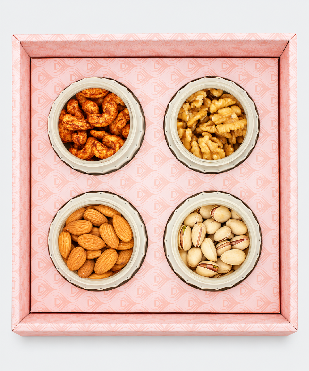 Peacock Laser Zurich Dry Fruit Gift Hamper Box 425 Gm