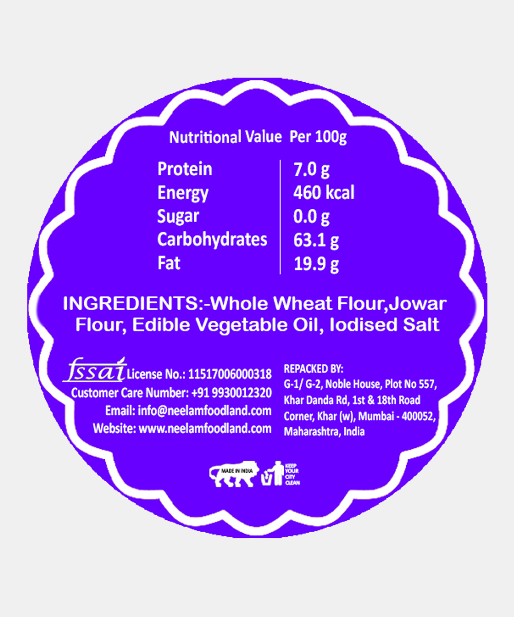 Jowar Biscuit Bhakri 200 Gm