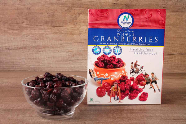 PREMIUM WHOLE CRANBERRIES 250 GM