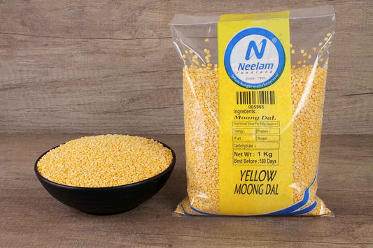 SPLIT YELLOW MUNG BEANS/MOONG DAL YELLOW 1 KG