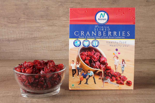 PREMIUM SLICED CRANBERRIES 250 GM