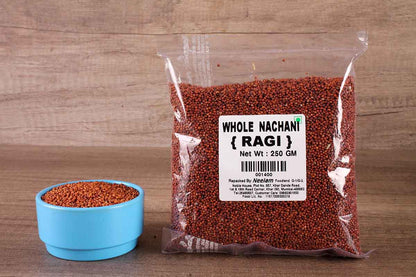 WHOLE NACHANI/RAGI/FINGER MILLETS 250 GM