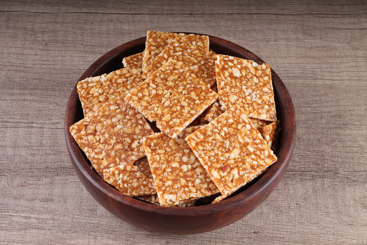 EXTRA THIN JAGGERY CRUSH PEANUT CHIKKI